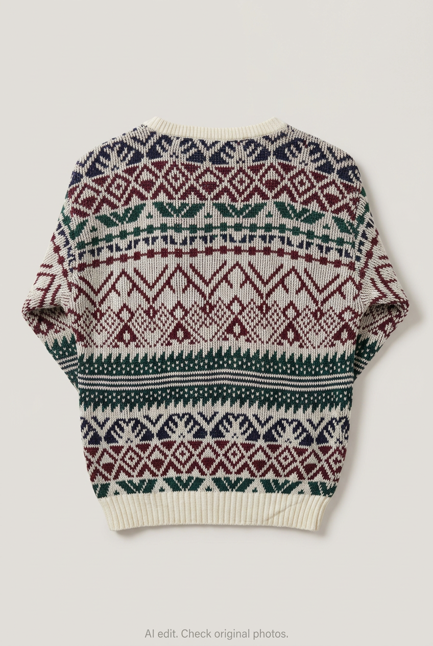 Patterned sweater back preview