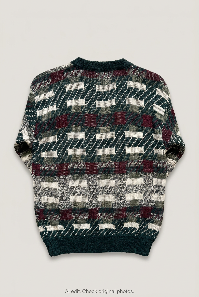Patterned sweater back preview