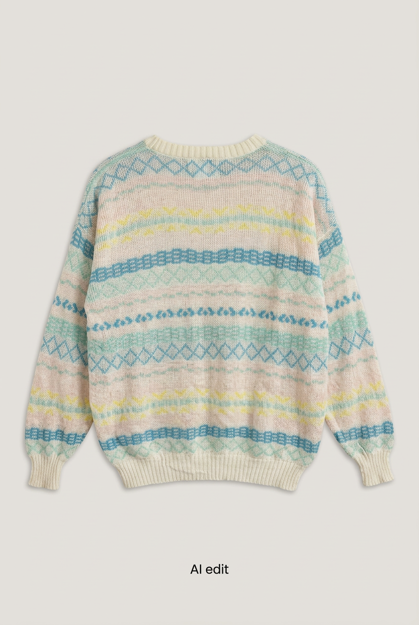 Perspective pastel sweater back preview