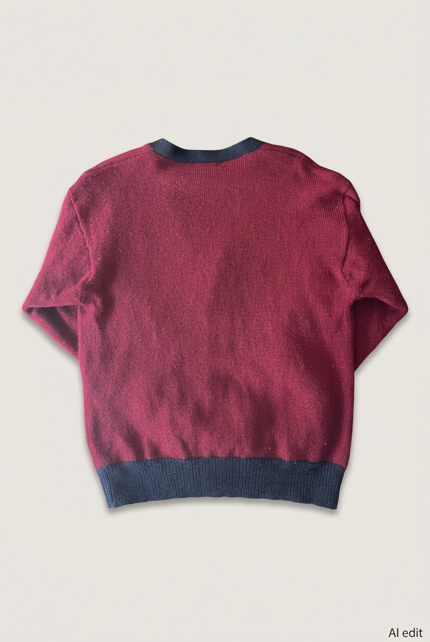 Regatta Sport burgundy cardigan back preview