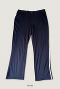 Revised navy striped trousers front preview