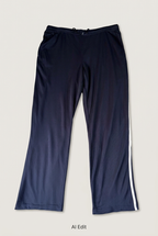 Revised navy striped trousers front preview