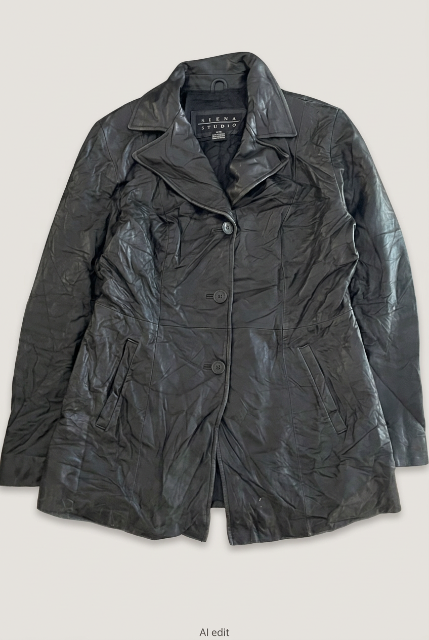 Siena Studio leather coat front preview