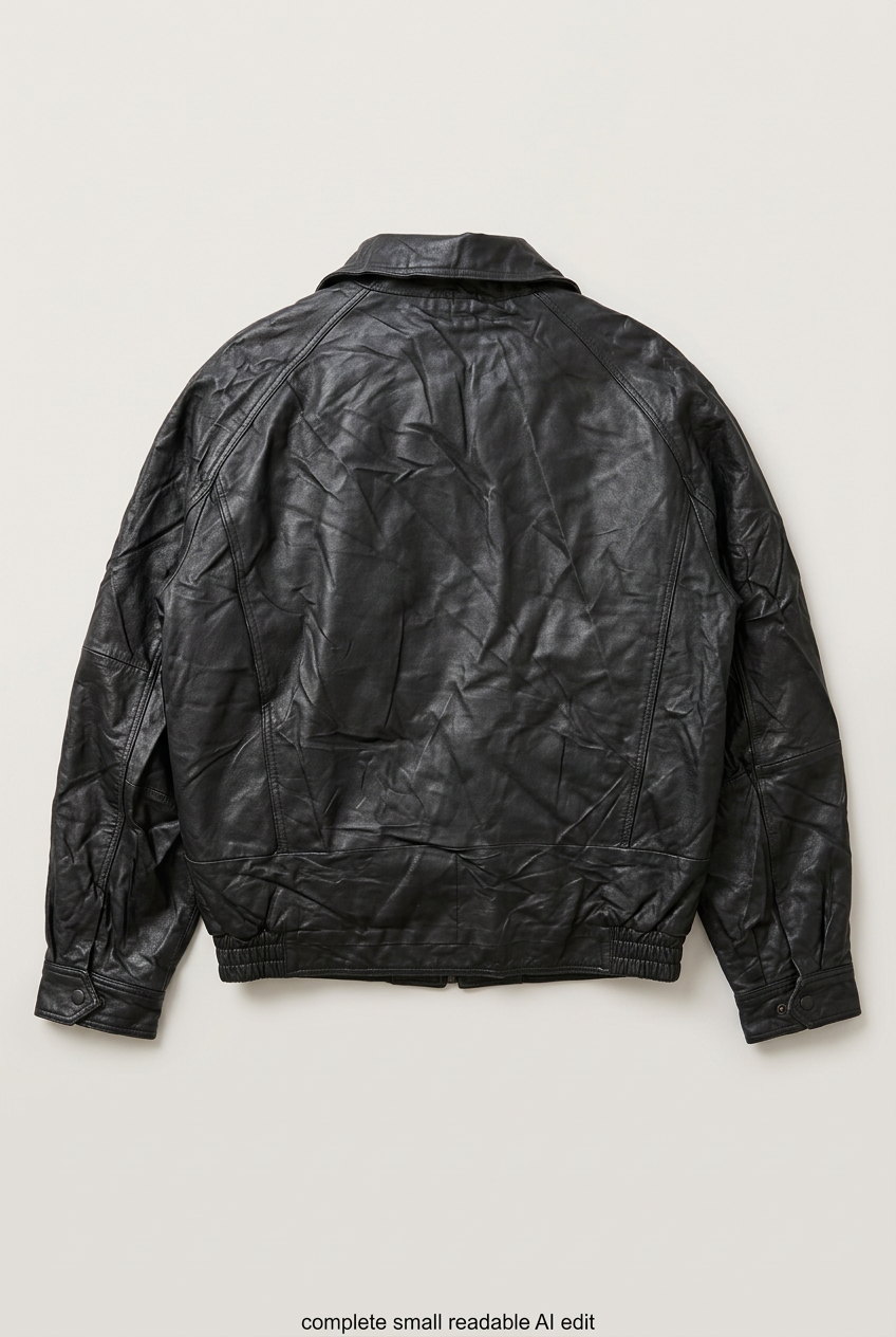 St. John’s Bay black leather jacket back preview