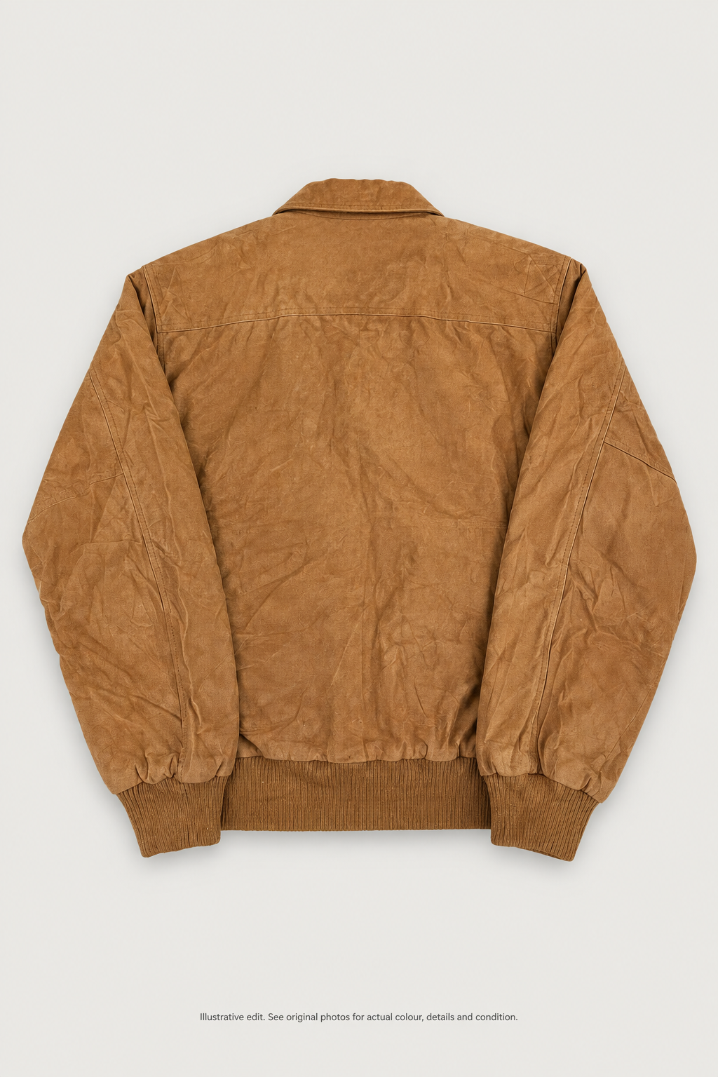 Tan Rock Creek jacket styled back view