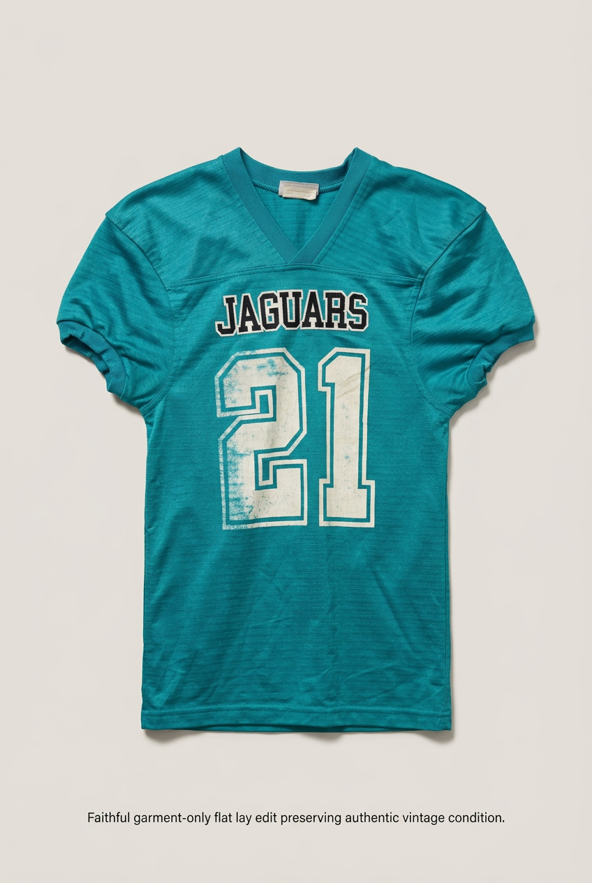 Teal Jaguars 21 jersey front preview