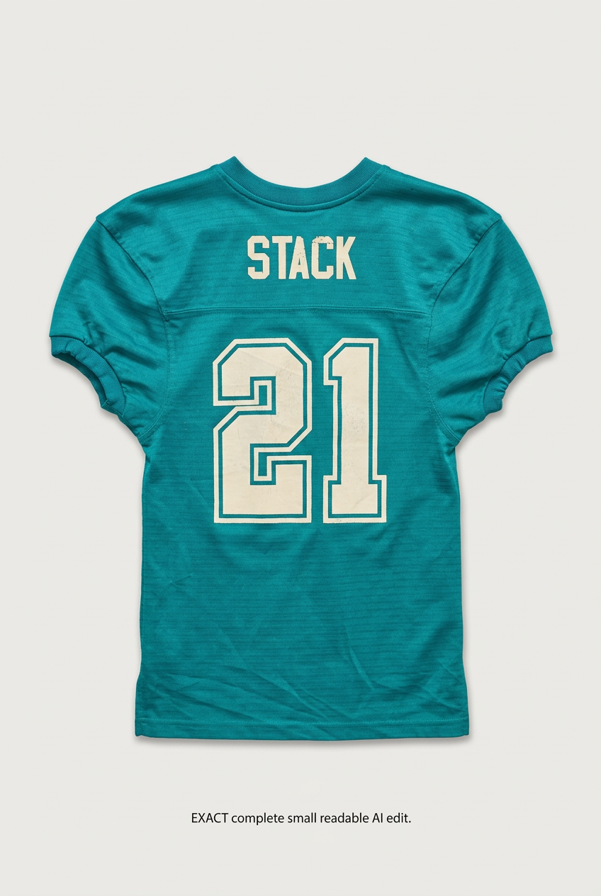 Teal Stack 21 jersey back preview