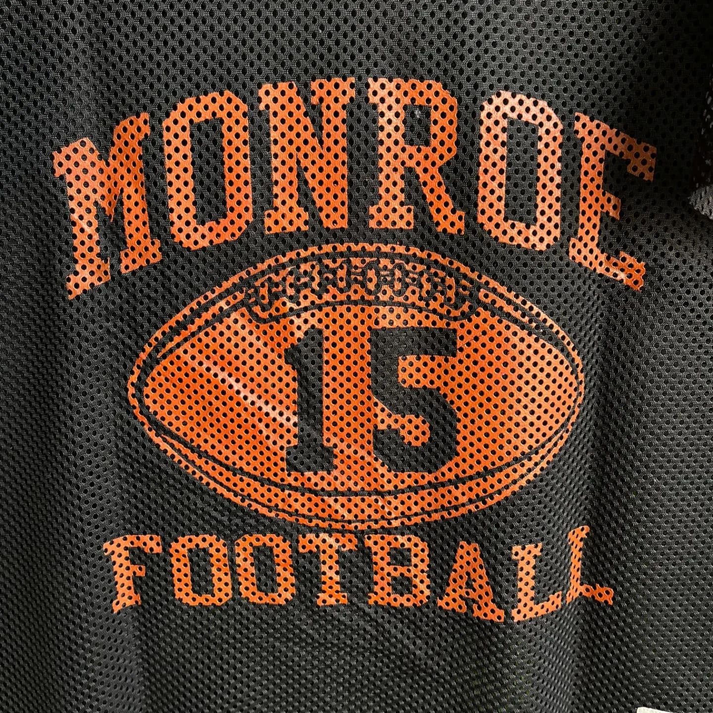 NFL Monroe football Mesh cropped (Oversized Half sleeve T Shirt or jersey unisex)