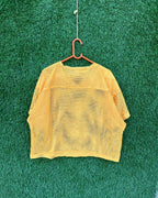 Cropped Mesh Jersey Davis Football (Oversized Half sleeve T Shirt or jersey unisex) - Thrift Wallet