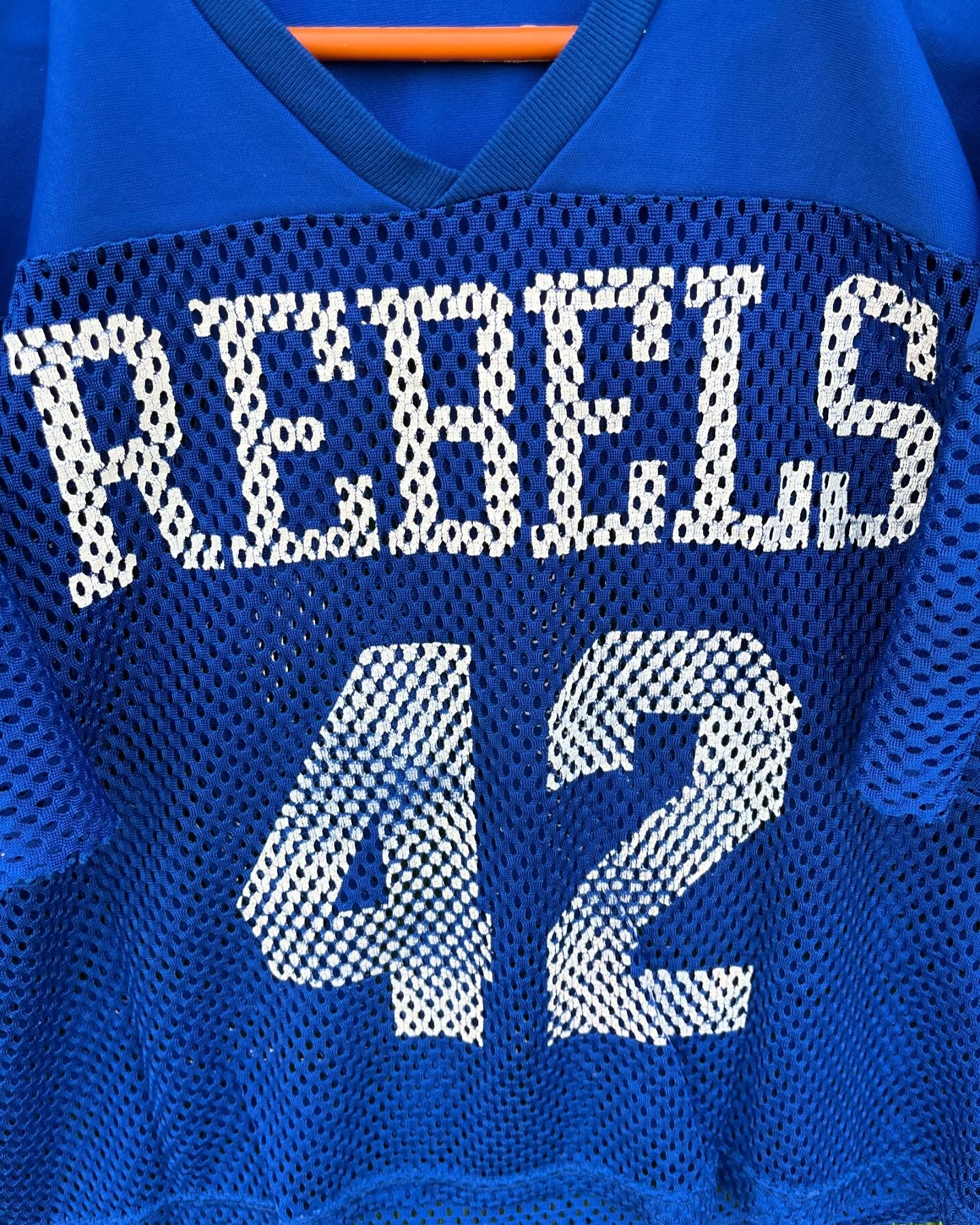 Cropped Mesh Jersey rebels 42 (Oversized Half sleeve T Shirt or jersey unisex)