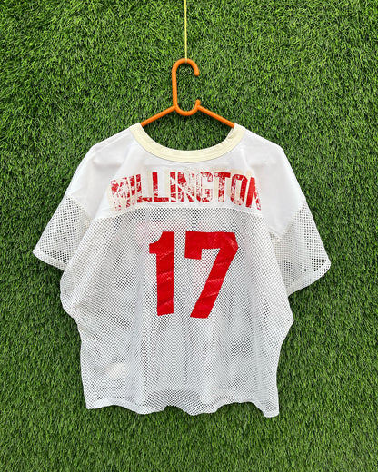 Millington 17 cropped Mesh Jersey (Oversized Half sleeve T Shirt or jersey unisex)