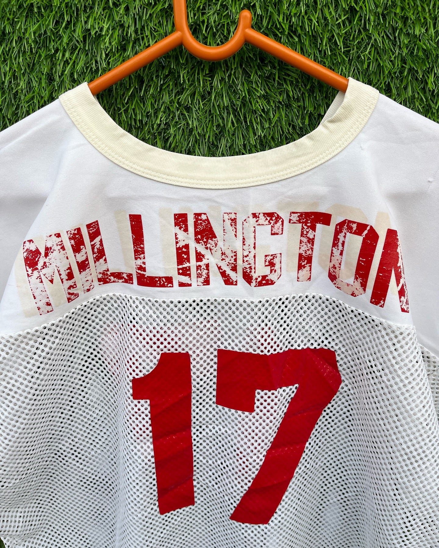 Millington 17 cropped Mesh Jersey (Oversized Half sleeve T Shirt or jersey unisex)