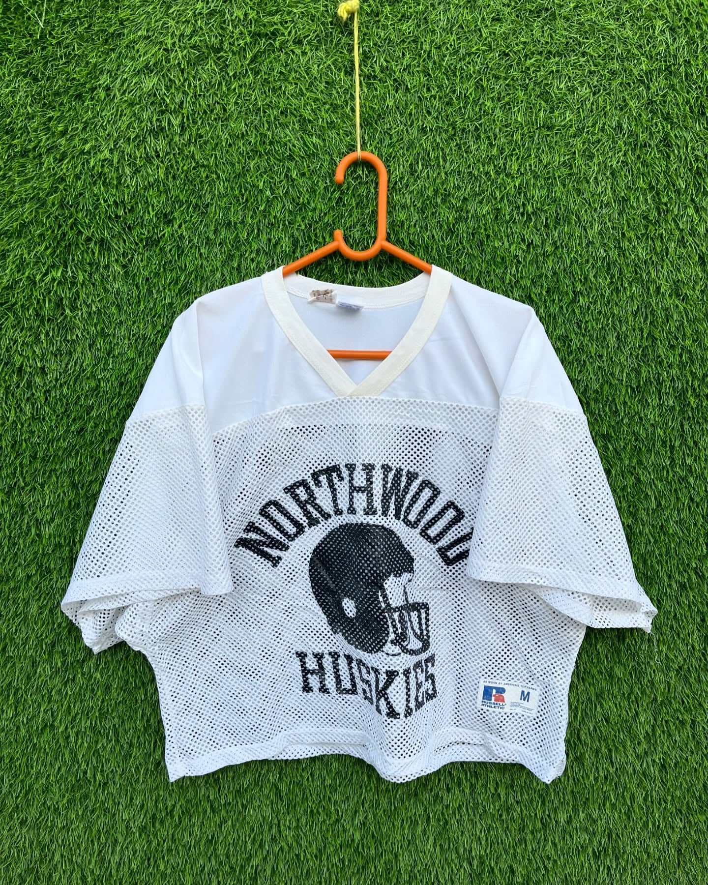 Cropped Mesh Jersey Northwood Huskies (Oversized Half sleeve T Shirt or jersey unisex)