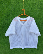 Cropped Mesh Jersey campro (Oversized Half sleeve T Shirt or jersey unisex) - Thrift Wallet
