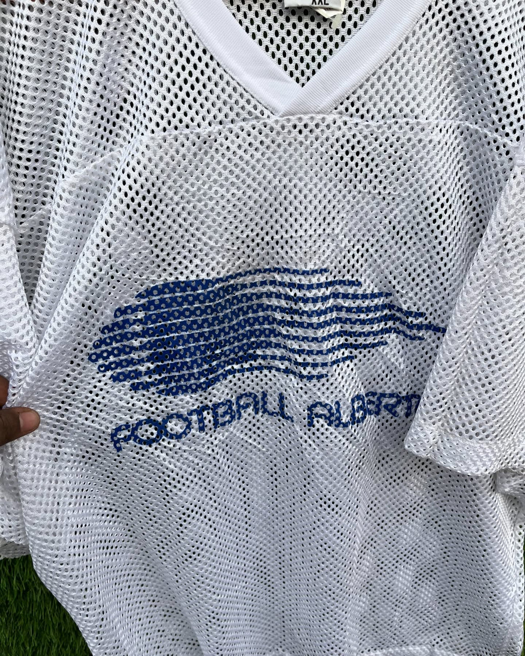 Mesh FOOTBALL ALBERTA (Oversized Half sleeve T Shirt or jersey unisex) - Thrift Wallet
