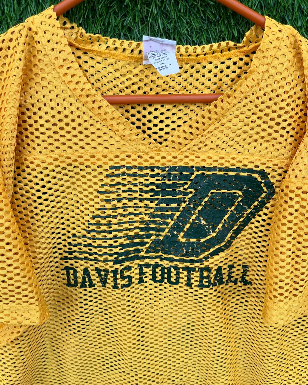 Cropped Mesh Jersey Davis Football (Oversized Half sleeve T Shirt or jersey unisex) - Thrift Wallet
