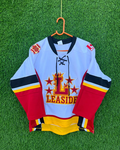 Ice hockey Jersey Leaside 4 (Patchwork) (Oversized Full  sleeve T Shirt or jersey unisex)