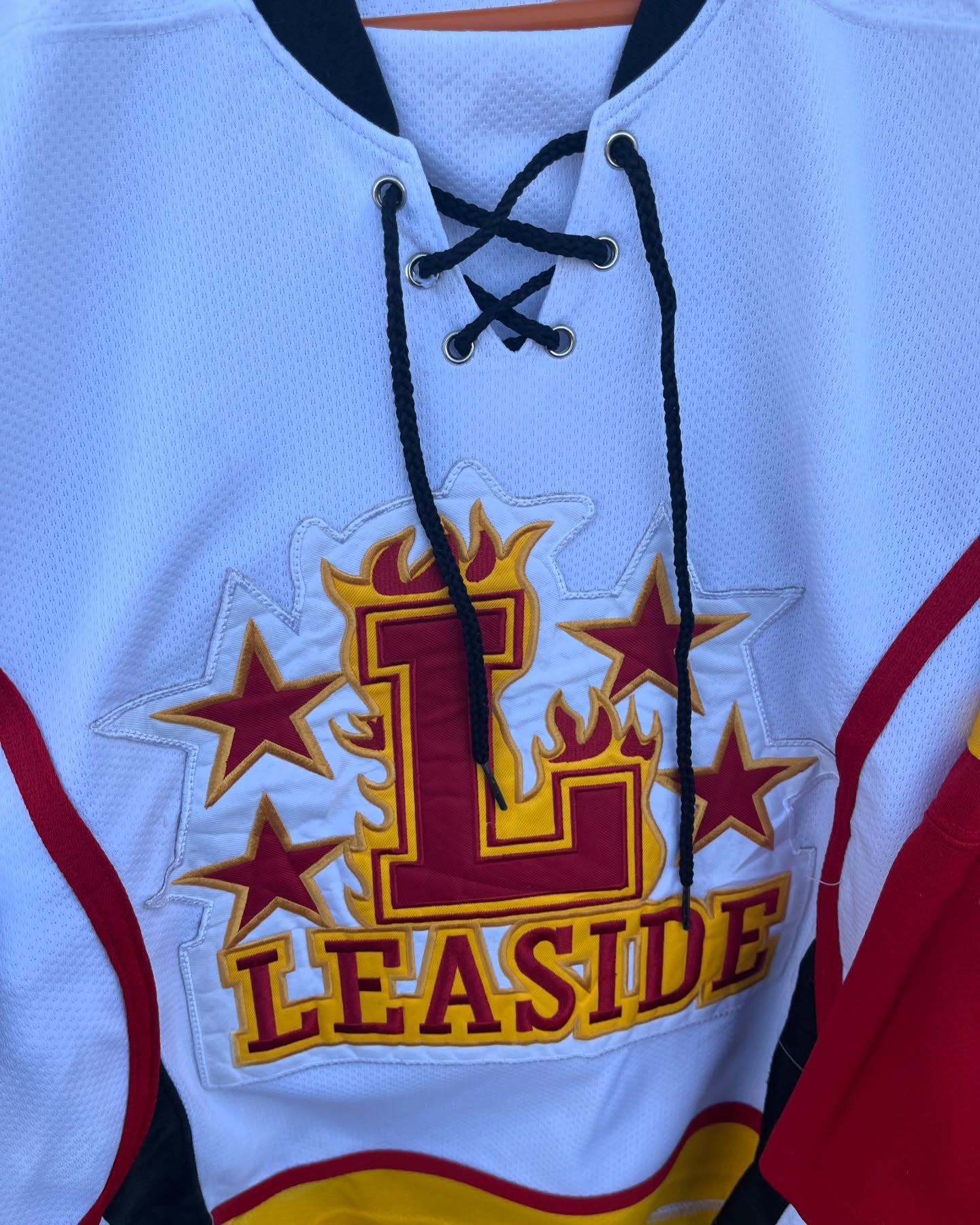 Ice hockey Jersey Leaside 4 (Patchwork) (Oversized Full  sleeve T Shirt or jersey unisex)