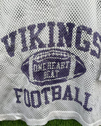 Cropped Mesh Jersey Vikings Football (Oversized Half sleeve T Shirt or jersey unisex) - Thrift Wallet