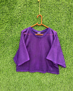Cropped Mesh Jersey Fab Knit (Oversized Half sleeve T Shirt or jersey unisex) - Thrift Wallet