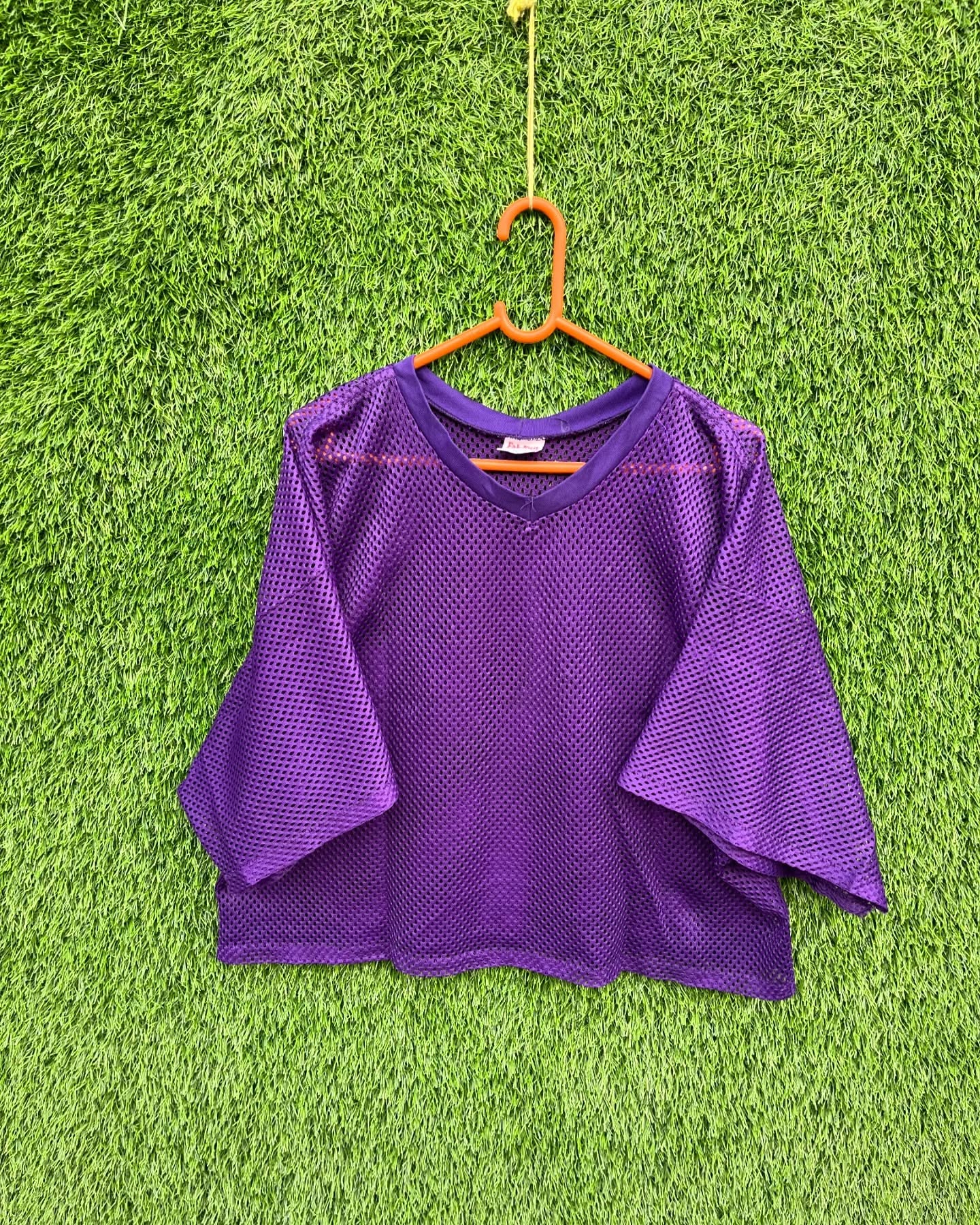 Cropped Mesh Jersey Fab Knit (Oversized Half sleeve T Shirt or jersey unisex) - Thrift Wallet
