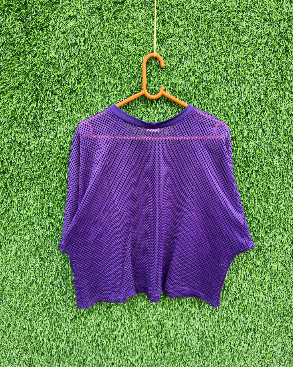 Cropped Mesh Jersey Fab Knit (Oversized Half sleeve T Shirt or jersey unisex) - Thrift Wallet