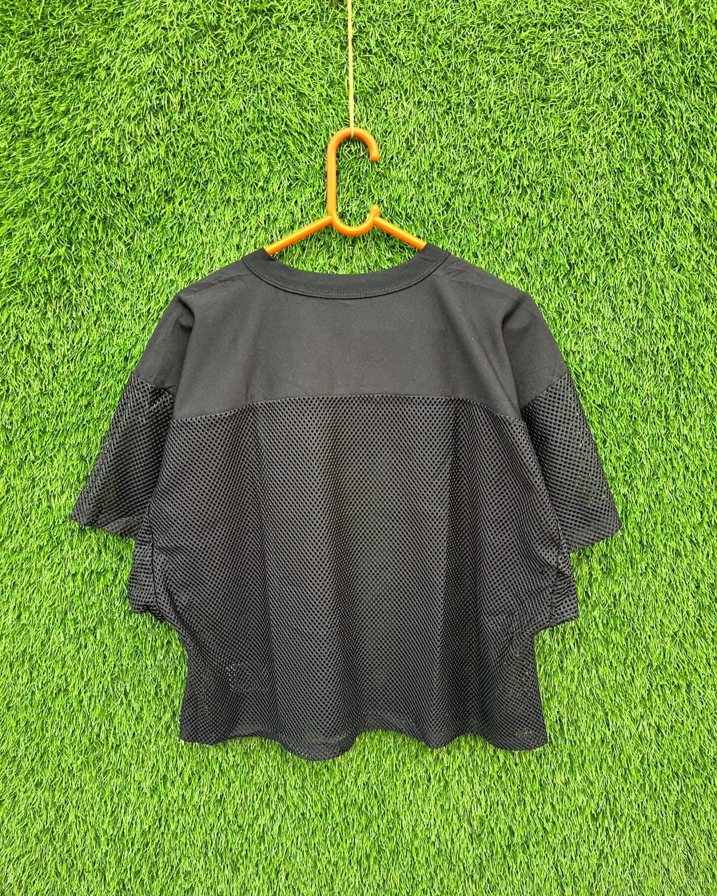Cropped russel Mesh jerseys (Oversized Half sleeve T Shirt or jersey unisex) - Thrift Wallet