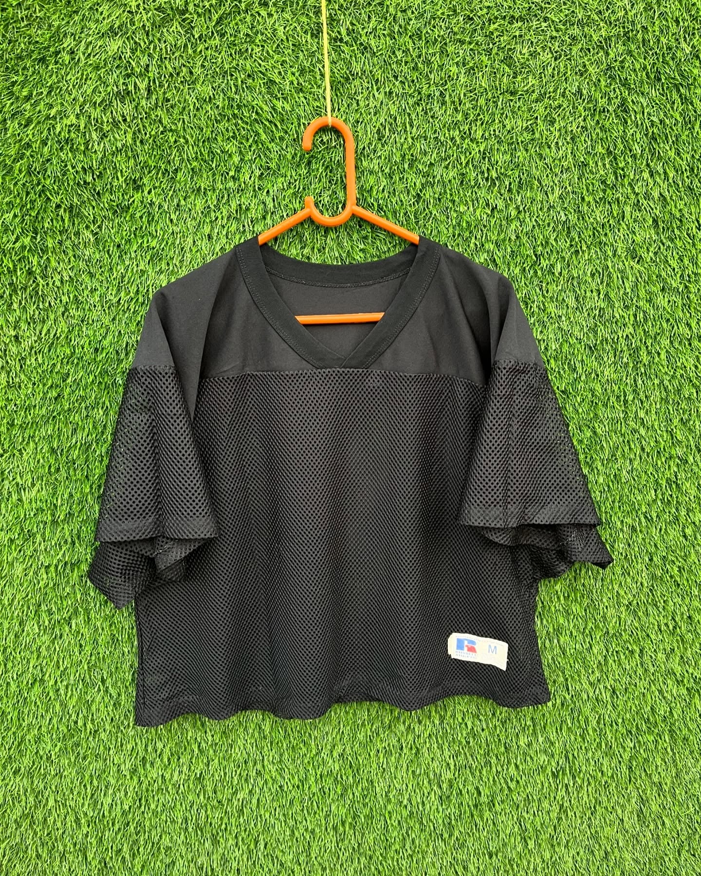 Cropped russel Mesh jerseys (Oversized Half sleeve T Shirt or jersey unisex)