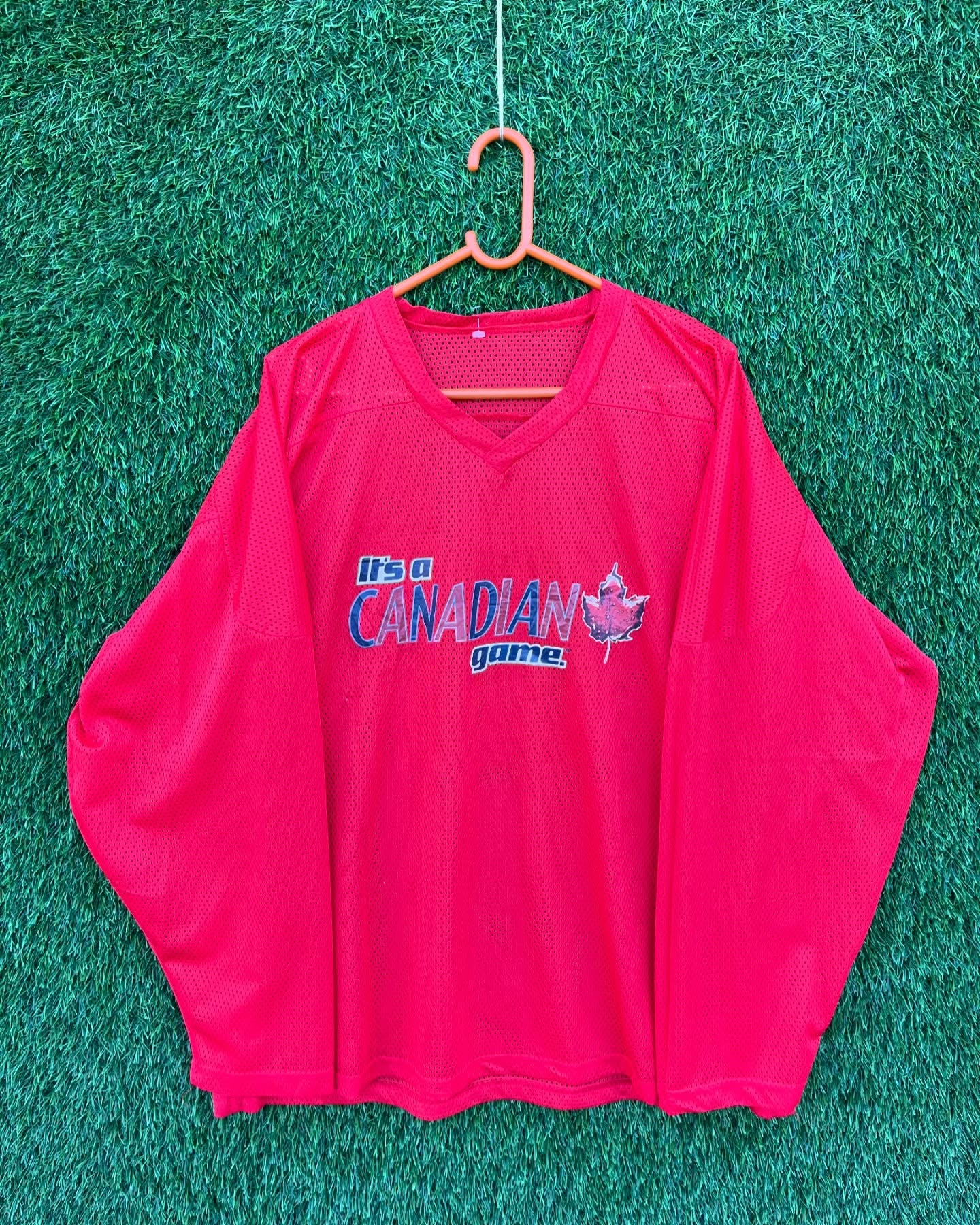 Ice hockey Jersey. It’s a Canadian game (Oversized Full sleeve T Shirt or jersey unisex) - Thrift Wallet