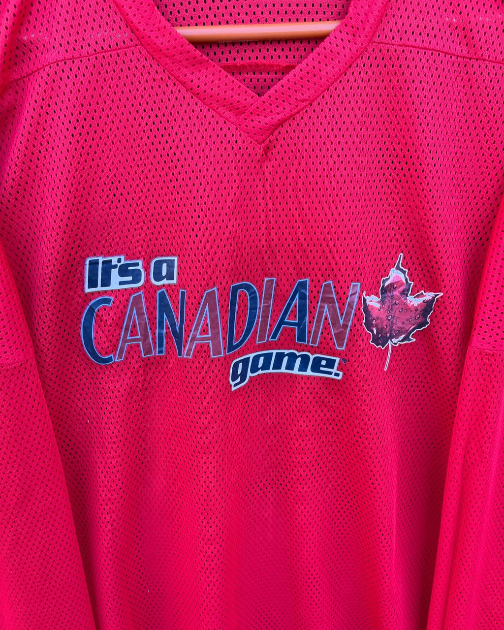 Ice hockey Jersey. It’s a Canadian game (Oversized Full sleeve T Shirt or jersey unisex) - Thrift Wallet