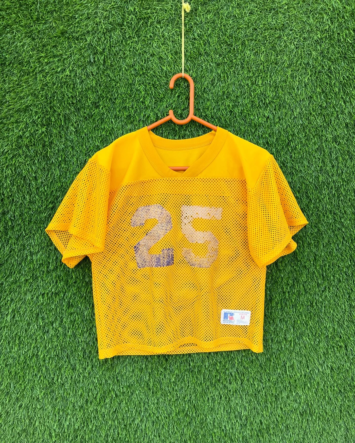 Cropped Mesh jersey Russell Athletic Powe 25 (Oversized Half sleeve T Shirt or jersey unisex)