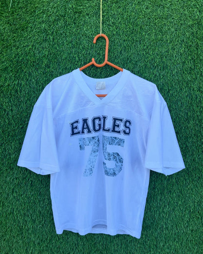 NFL Eagles 75 (Cropped)  (Oversized Half sleeve T Shirt or jersey unisex)