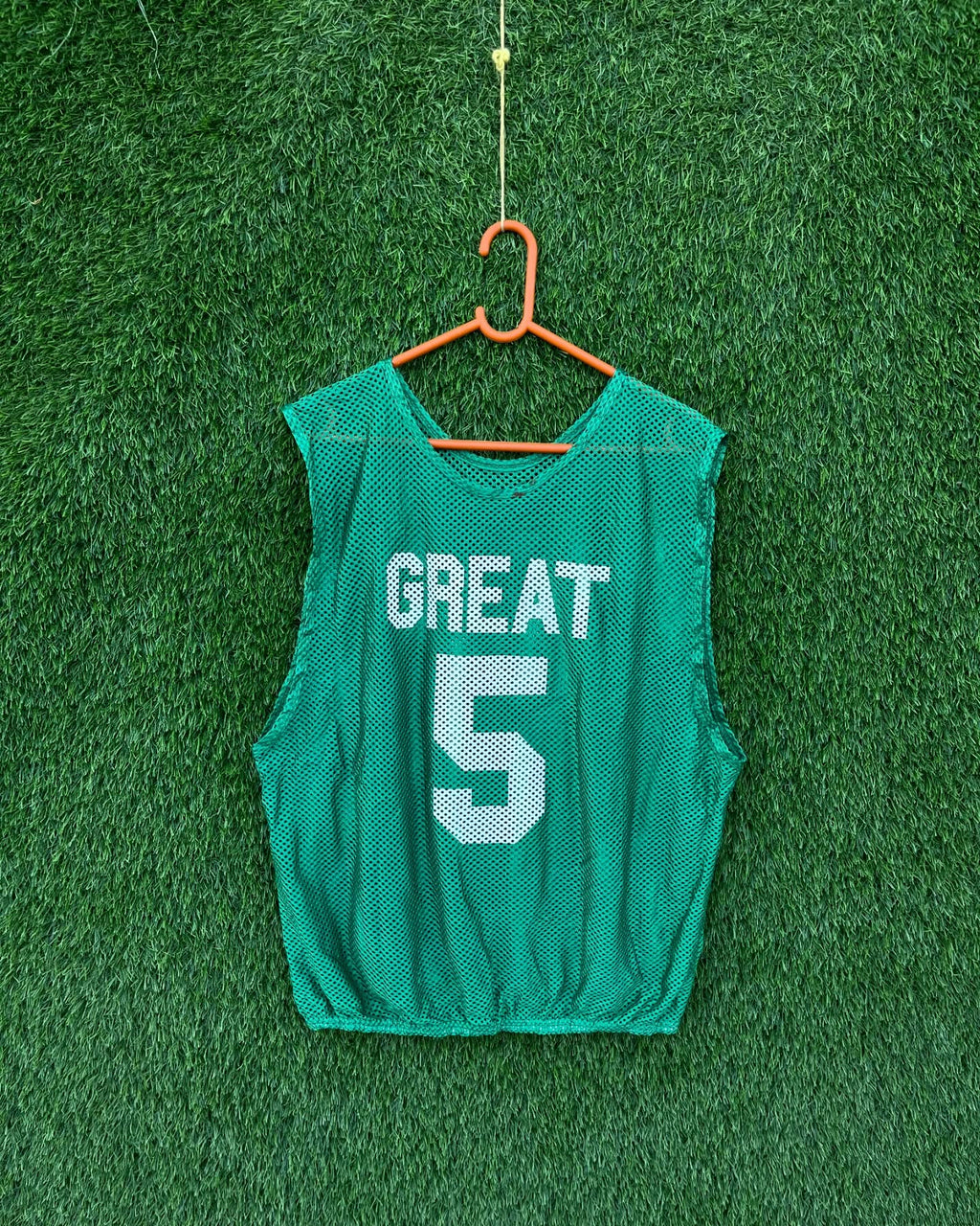 Cropped Mesh Jersey GREAT 5 (Oversized  sleeveless T Shirt or jersey unisex) - Thrift Wallet