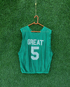 Cropped Mesh Jersey GREAT 5 (Oversized  sleeveless T Shirt or jersey unisex) - Thrift Wallet