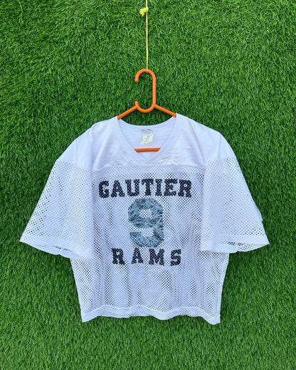 Cropped Mesh Jersey gautier rams 9 (Oversized Half sleeve T Shirt or jersey unisex)