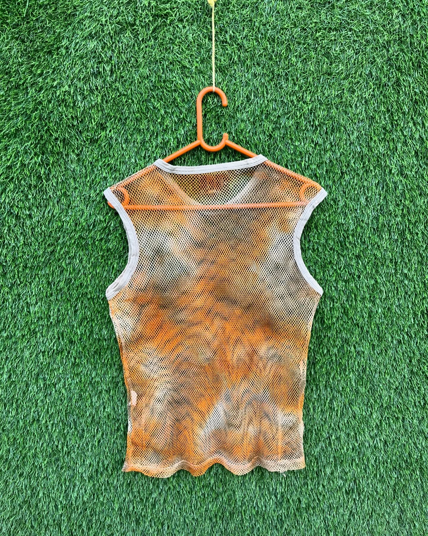 Sleeveless Mesh Jersey EXI Army (Oversized sleeveless T Shirt or jersey unisex) - Thrift Wallet