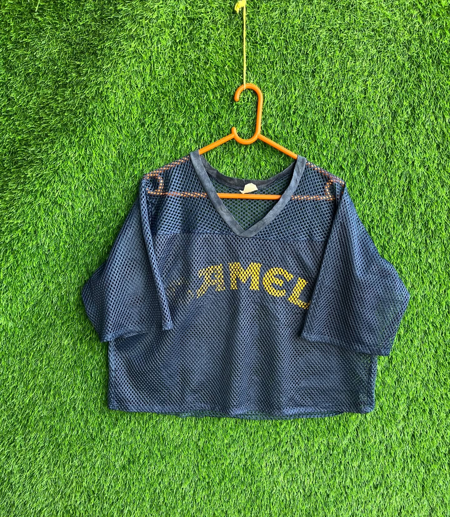 Cropped Mesh Jersey Camel (Oversized Half sleeve T Shirt or jersey unisex) - Thrift Wallet