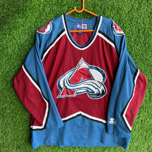 Vintage Colorado avalanche (Oversized Full Sleeve Ice hockey T Shirt or jersey unisex)