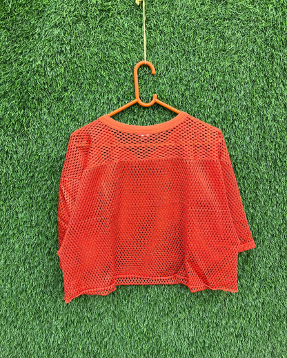 Cropped Mesh Jersey Miami Hurricane (Oversized Half sleeve T Shirt or jersey unisex)