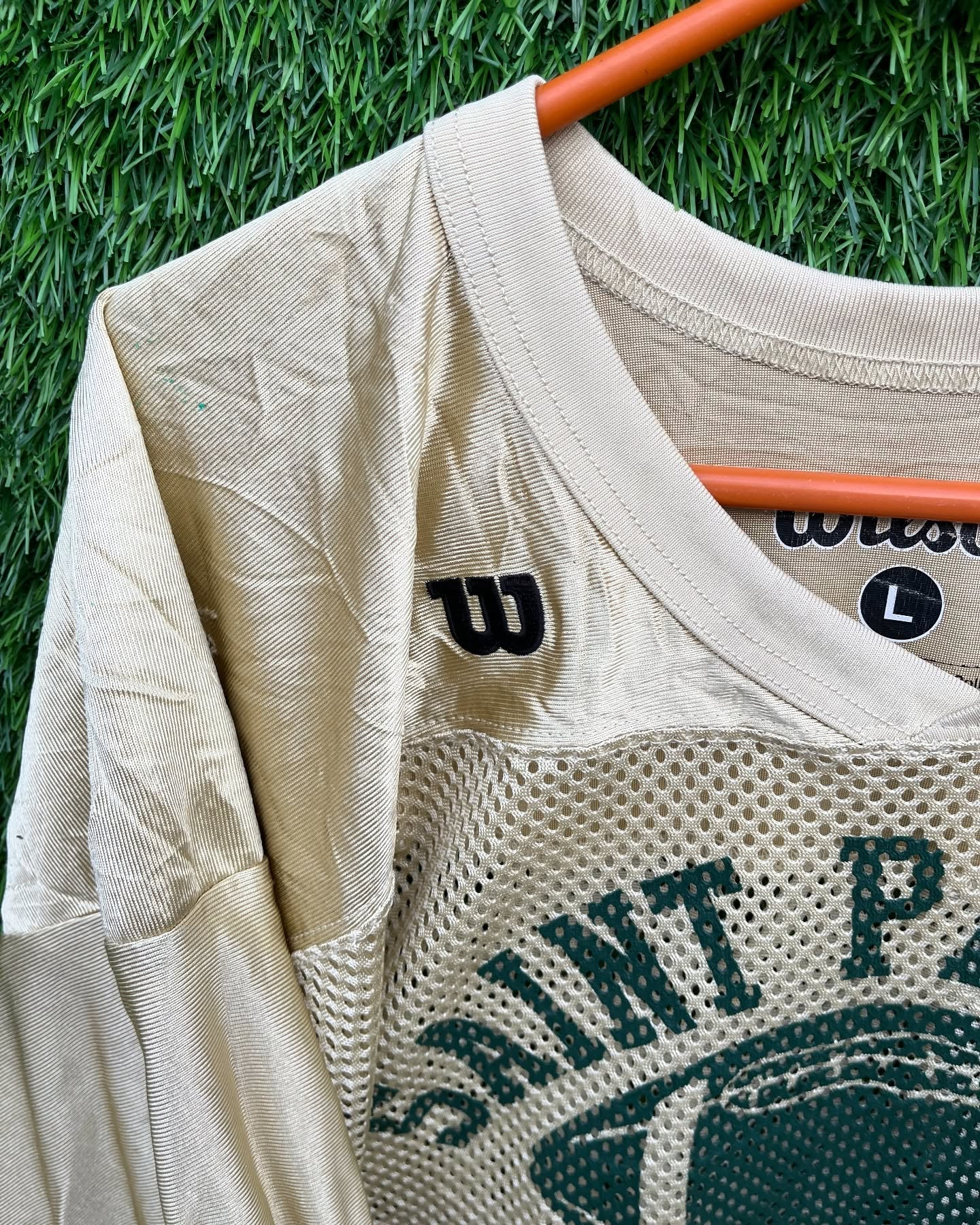 Saint Patrick Cropped Mesh Jersey (Oversized Half sleeve T Shirt or jersey unisex) - Thrift Wallet