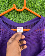 Cropped Mesh Jersey Fab Knit (Oversized Half sleeve T Shirt or jersey unisex) - Thrift Wallet