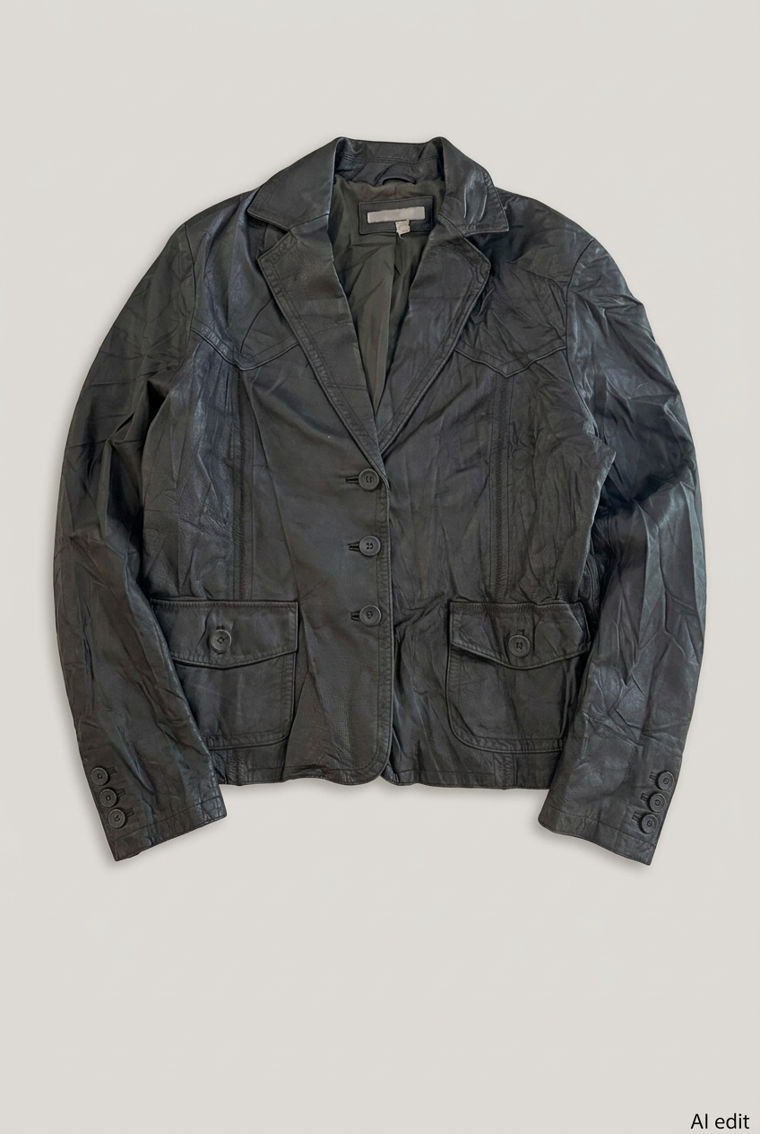 Tristan & Iseut leather jacket front preview