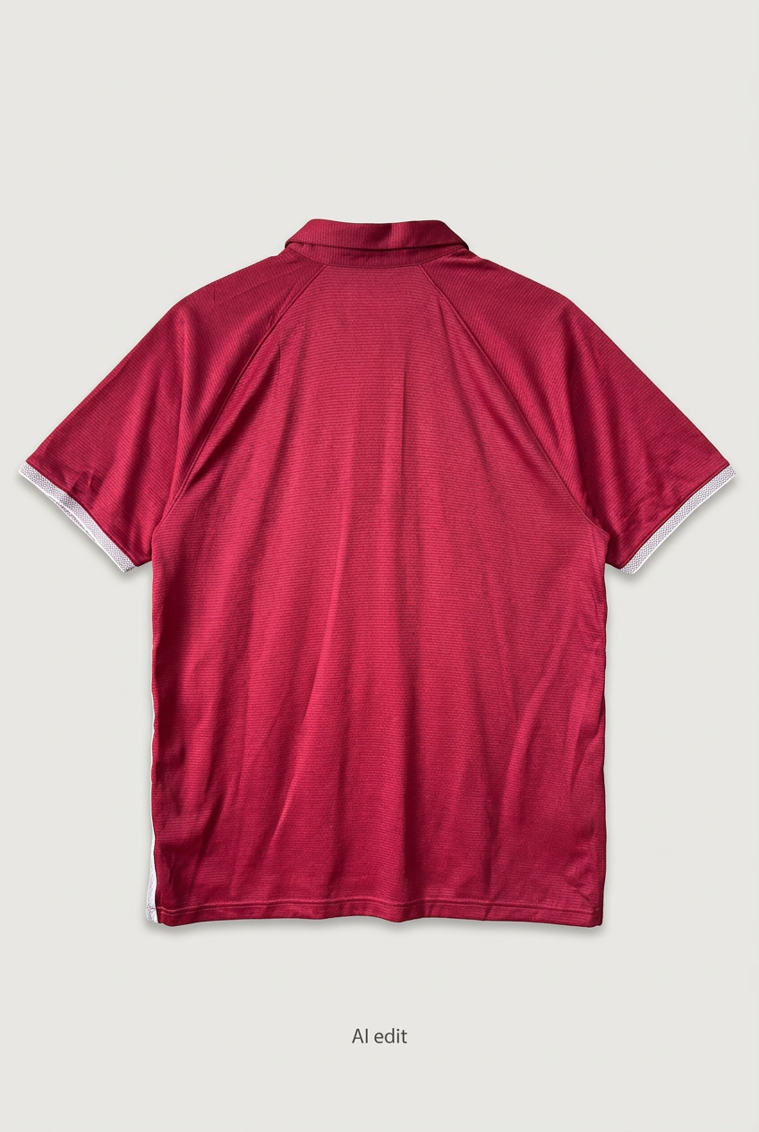 Under Armour burgundy polo back preview