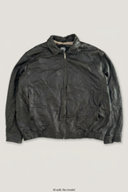 Weatherproof leather jacket front preview