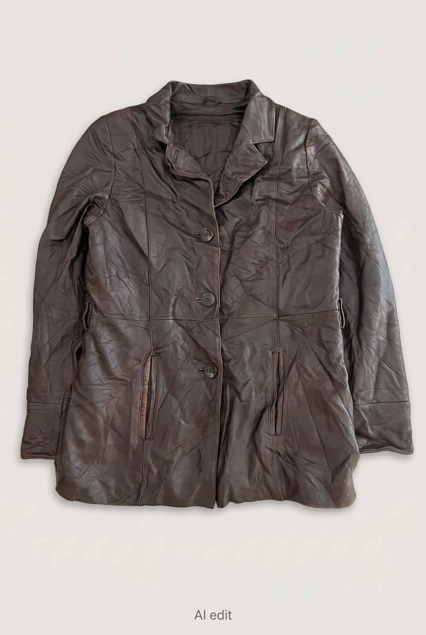 Wilsons Leather brown jacket front preview